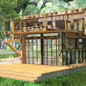 Backyard facade  Side view